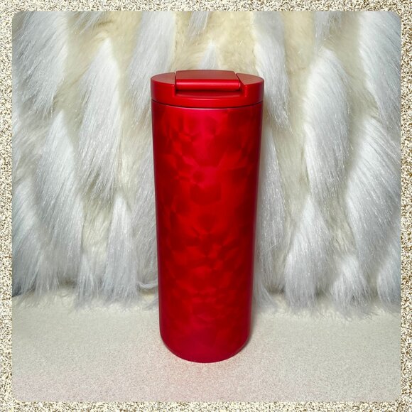 🎄🌟 NWT 2025 Starbucks Christmas/Holiday Red Prism SS 16oz Tumbler - Picture 3 of 8